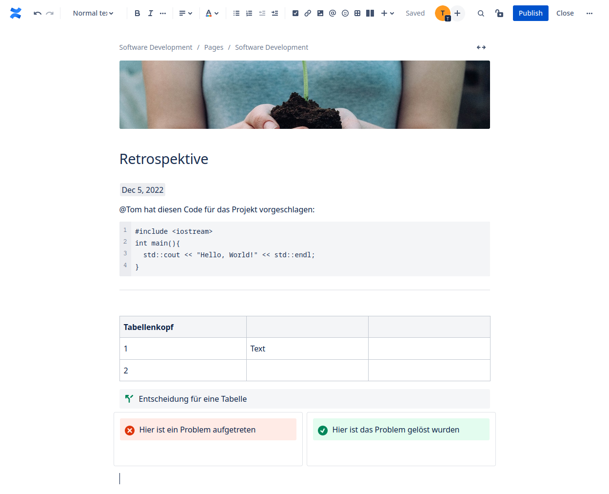 Bildschirmfoto zeigt den Texteditor der Wikiseite.